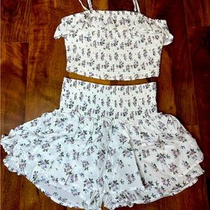 Hollister Women’s Tank top and skort set, Size Small